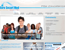 Tablet Screenshot of eurosecurimed.com
